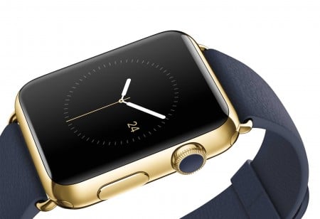 The Apple Watch Edition with 18 karat gold.