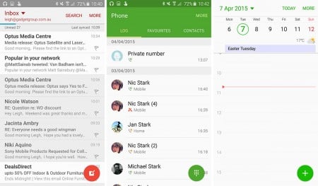 A small circle at the bottom of an app essentially means "compose" or "start something new".