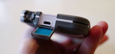 A hint of water in the microUSB charge port even after blocked and closed. We're not worried, but it's worth showing. 