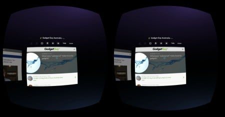 Web browsing. In VR. Because why not. 