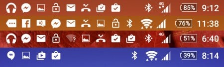 Battery life with wireless headphones and a smartwatch.